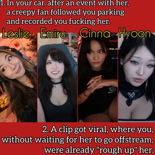 In a recent fwb, you have dominance over her (your choice). In two options, how is this exposed, turning you envied by her simps?