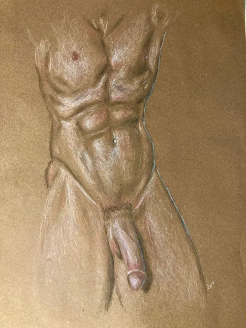 Male Torso Study by me