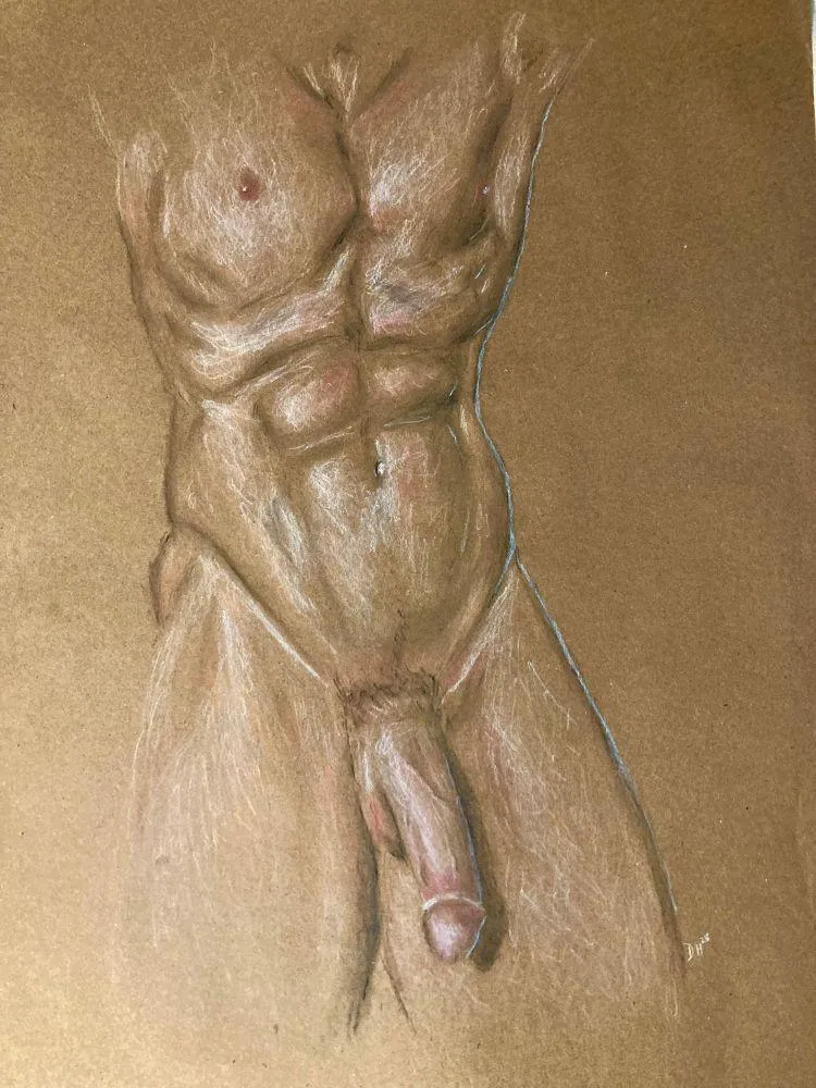 Male Torso Study by me