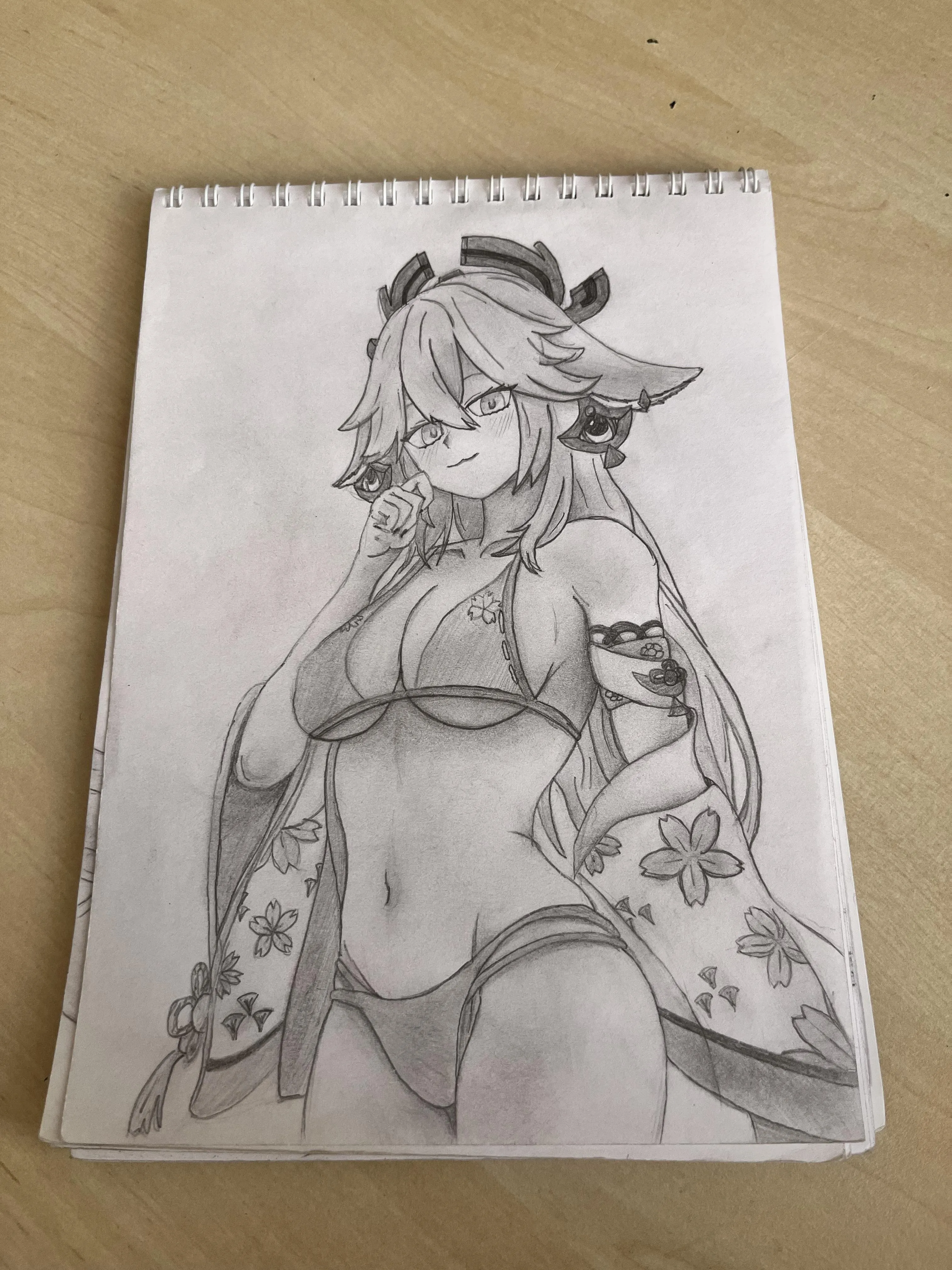 My friend just sketched Yae Miko