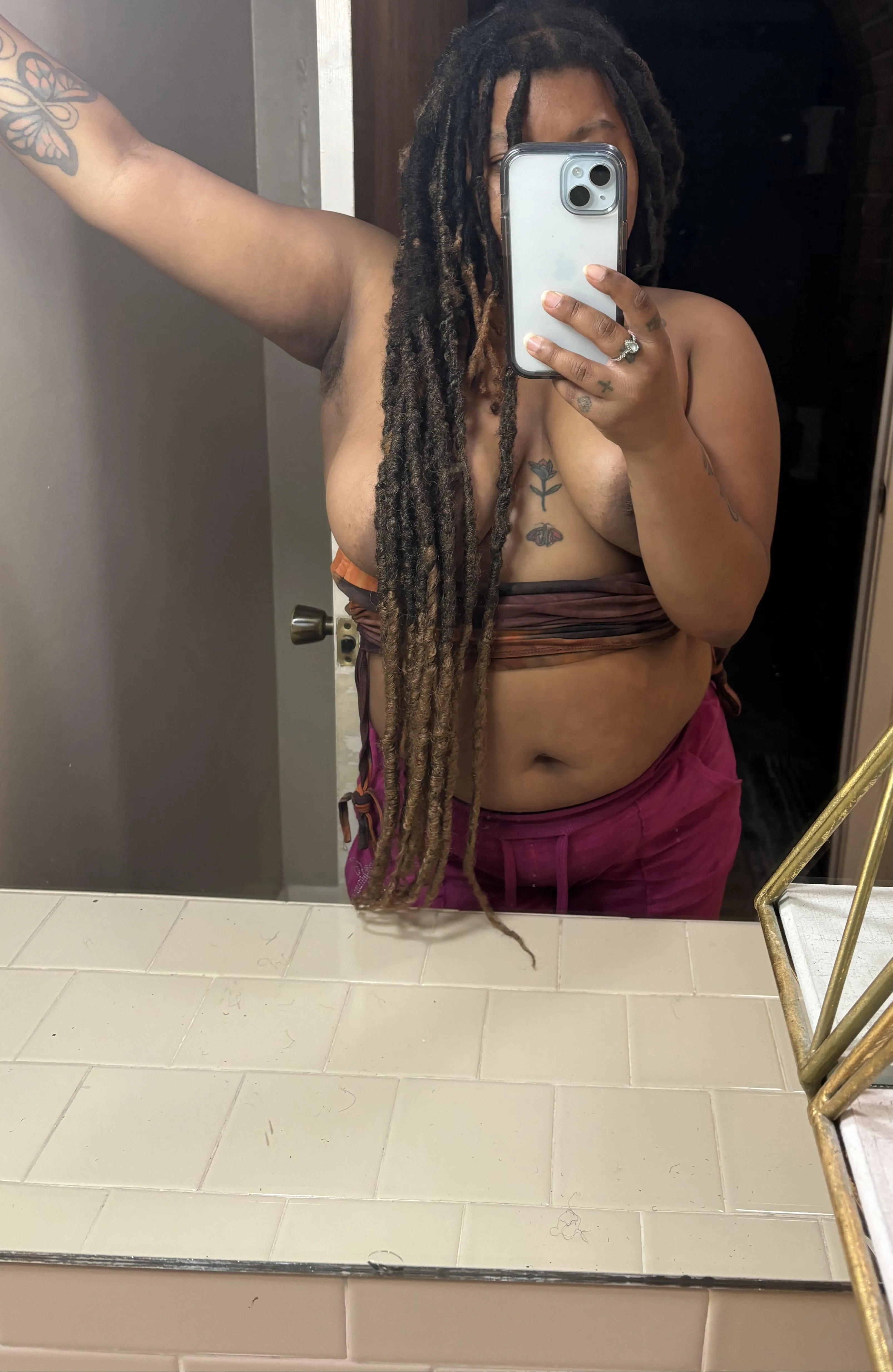 Who needs a bra when you have hair