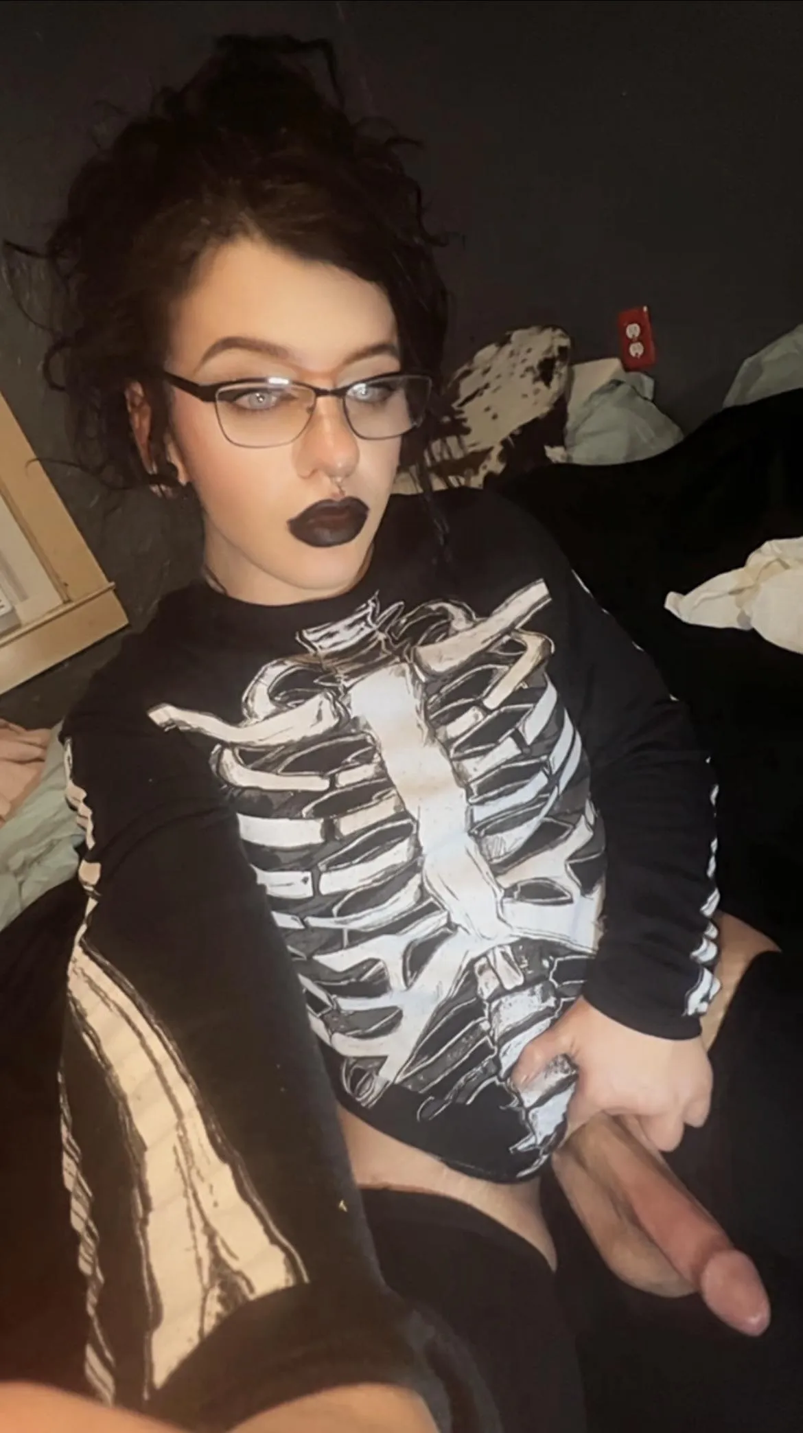 Would you suck/fuck a goth girl with glasses?