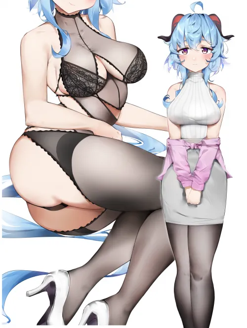 Daily Ganyu Lewdie #1140 Secret Secretary