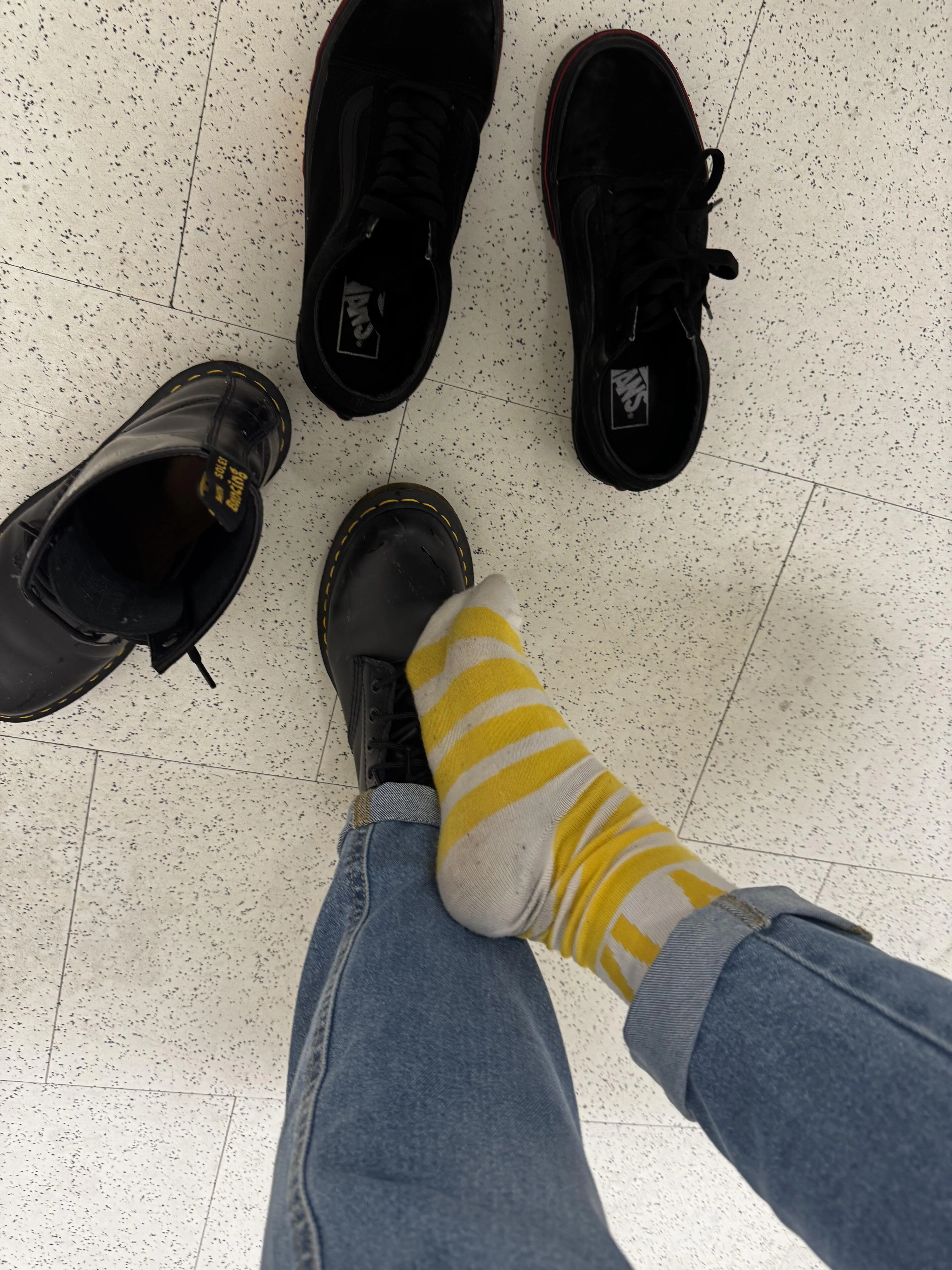 From the docs to the vans. Wonder how much more sweaty they will get? [f]