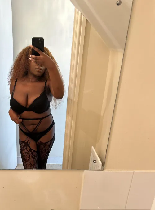 How about a taste of caramel from an ebony stockings queen ?