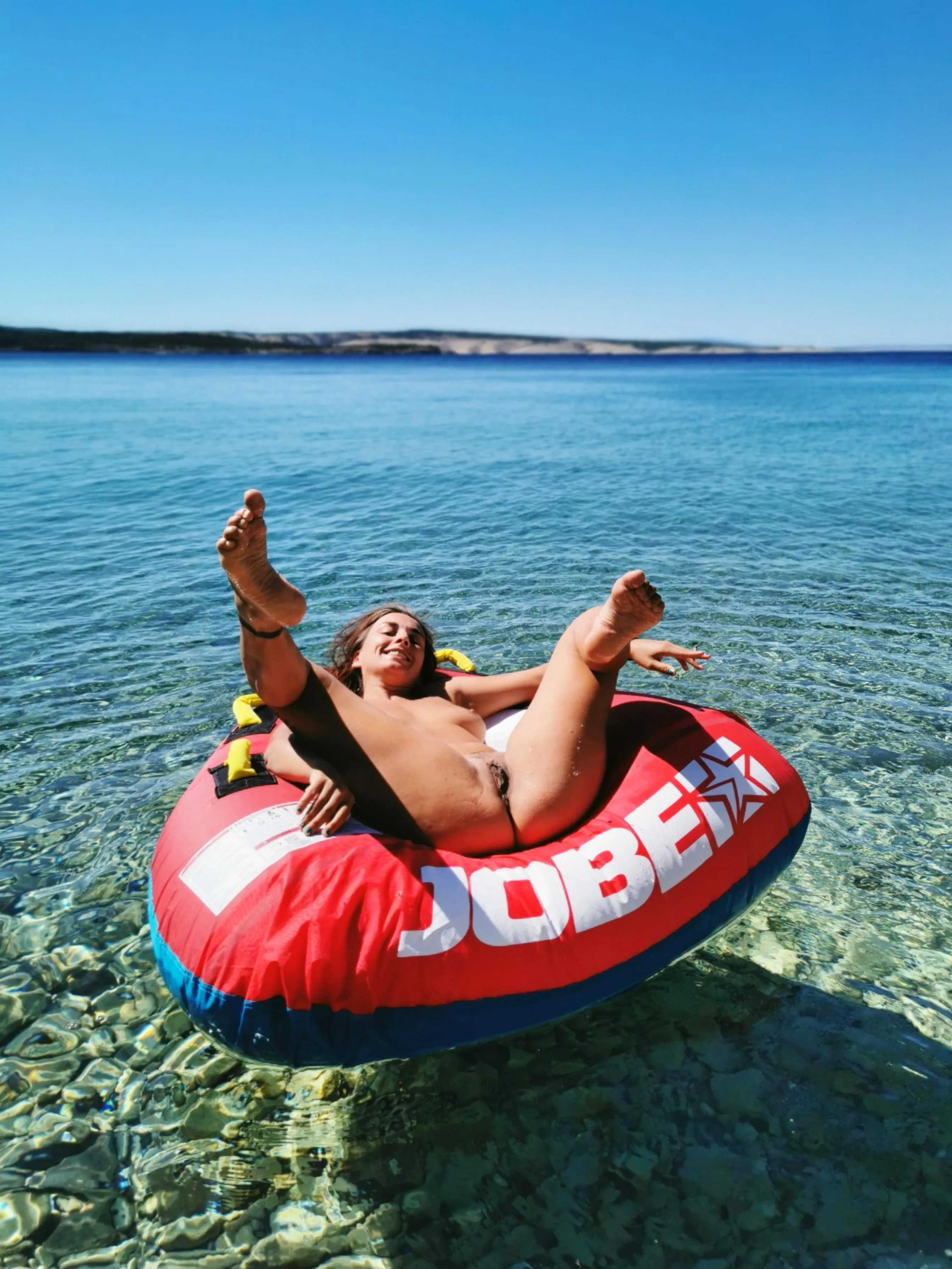 It is always so fun, when he pulls out this floatie