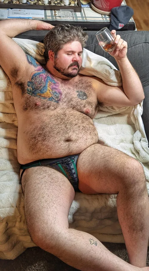 My beautiful husband wanted to show off his new jock, and I wanted to show off my beautiful husband!