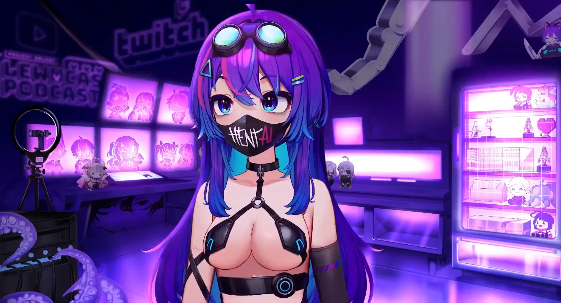 BonBon & ChuChu plushies made a surprise appearance in Projekt Melody's valentines stream <3