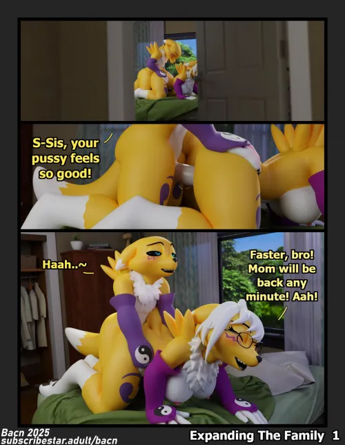 Commission: Expanding The Family Pg. 1 (bacn) [MF]