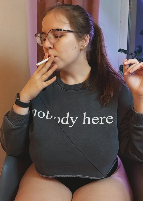 Evening chill starts with a cigarette