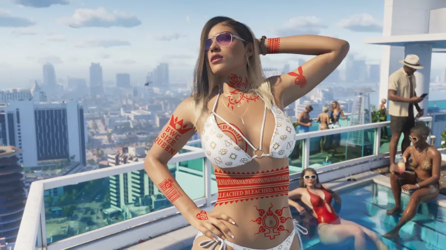 GTA VI Rooftop Girl Bleached Edit by Me