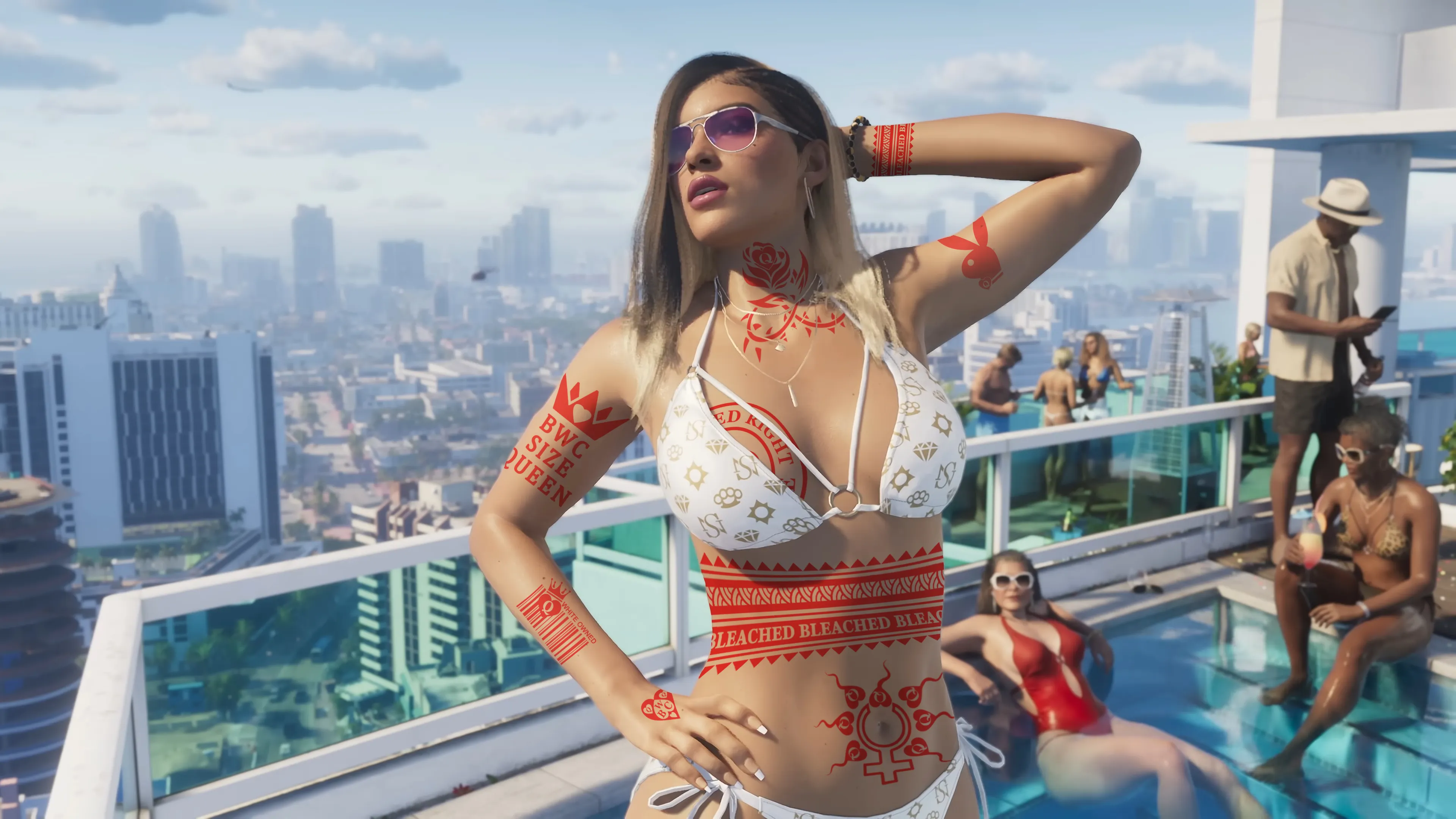 GTA VI Rooftop Girl Bleached Edit by Me