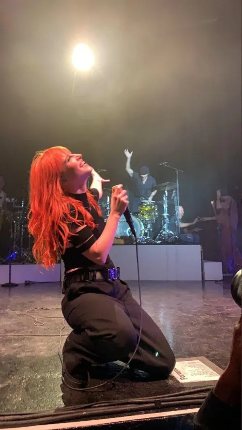 hayley on her knees
