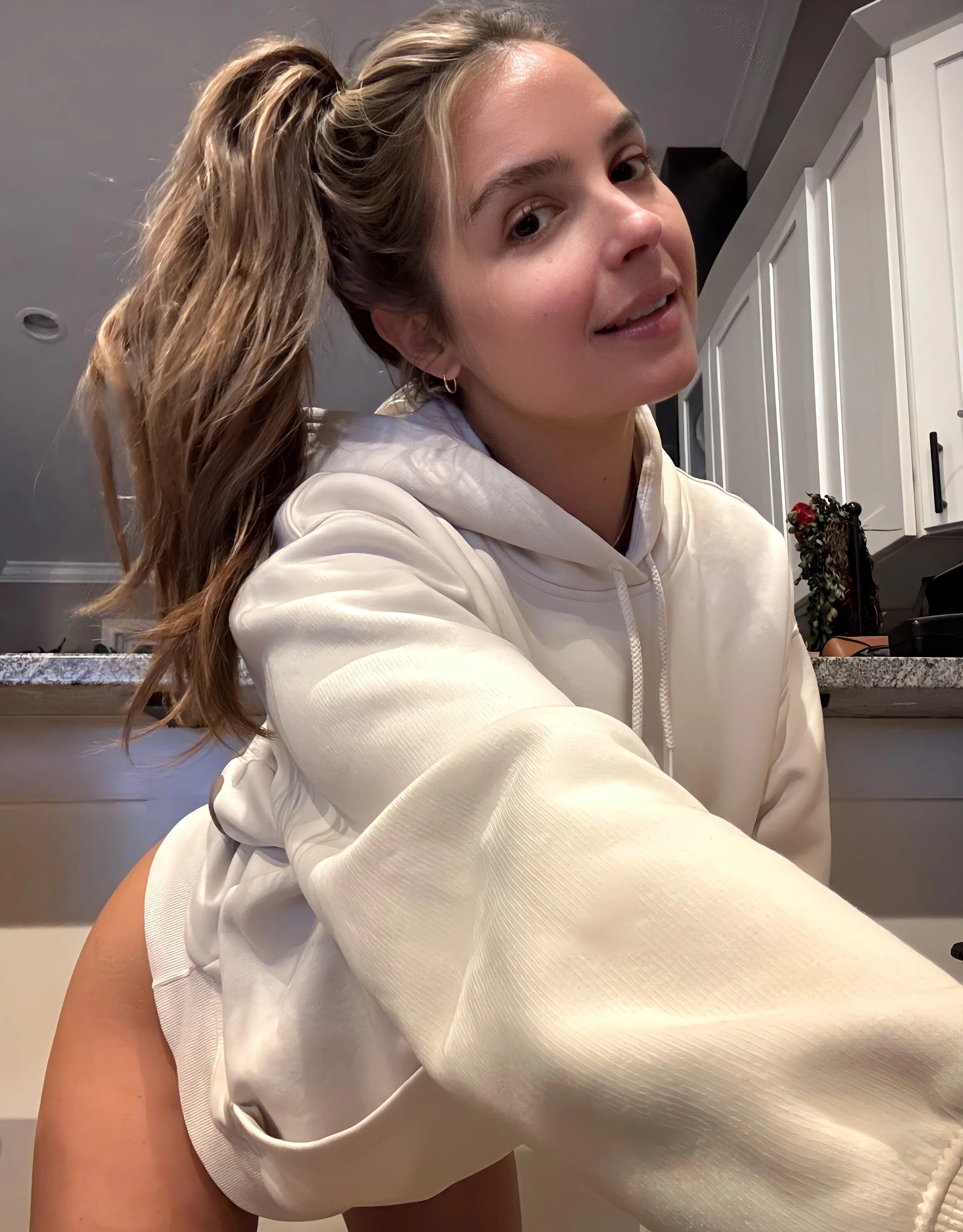 I love putting my hair in a ponytail