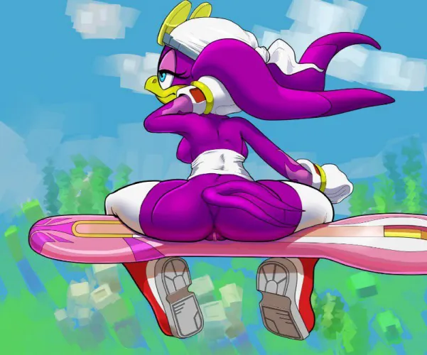 Wave the Swallow Purple Ass on her extreme gear