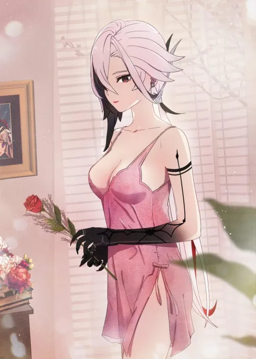 Arleccinno in a Pink Nightgown