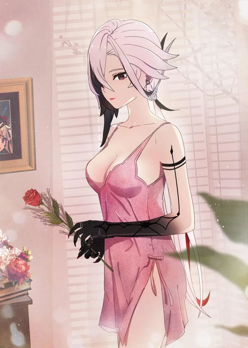 Arleccinno in a Pink Nightgown