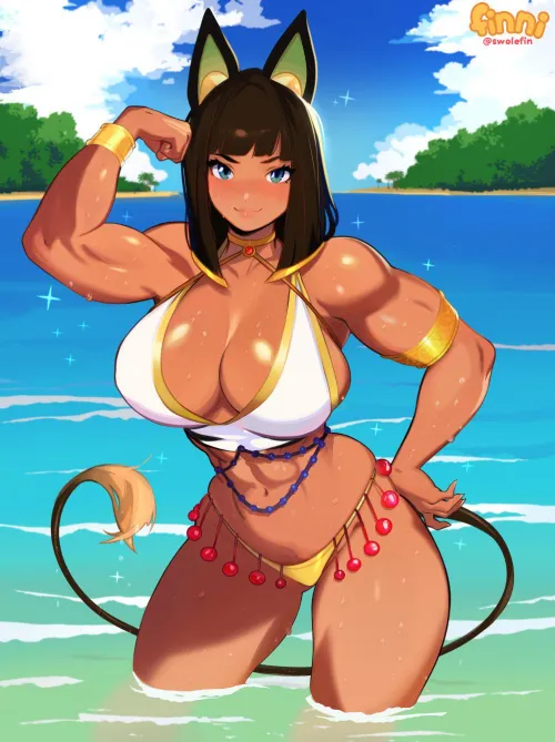 Beach Date with a Goddess (Swolefin) [Original]