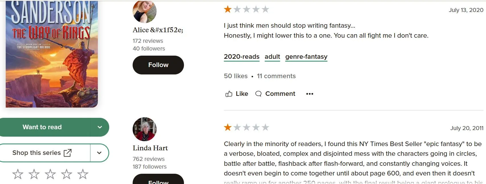 Blasphemers of Goodreads, or 