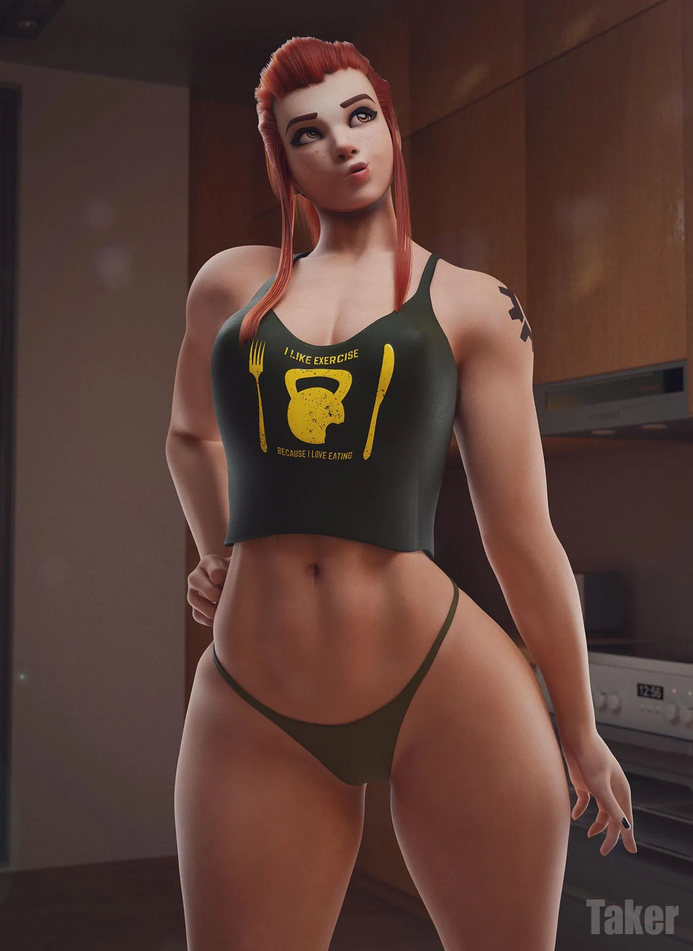 Brigitte the muscle cutie (Taker)