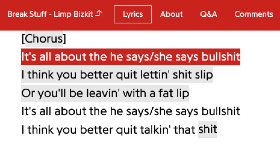 Came across a Sally Rooney reference in a Limp Bizkit song.