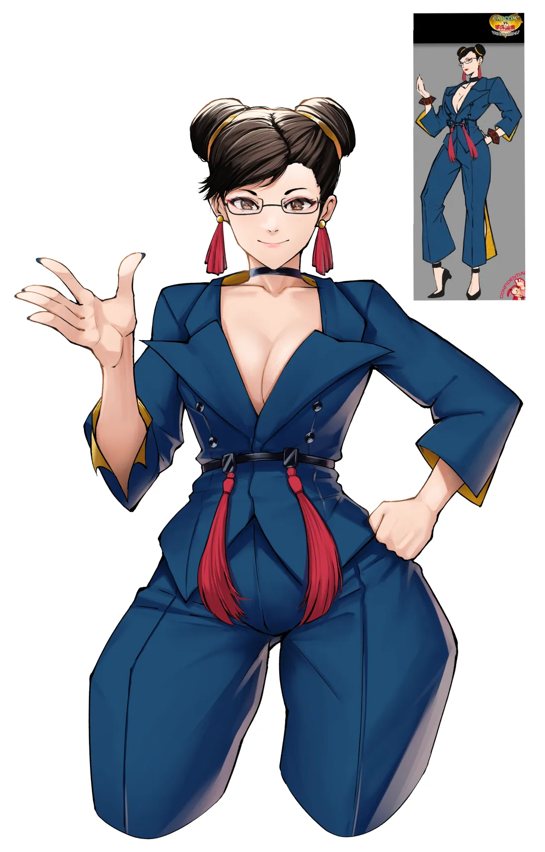 Chun Li concept outfit fanart I did