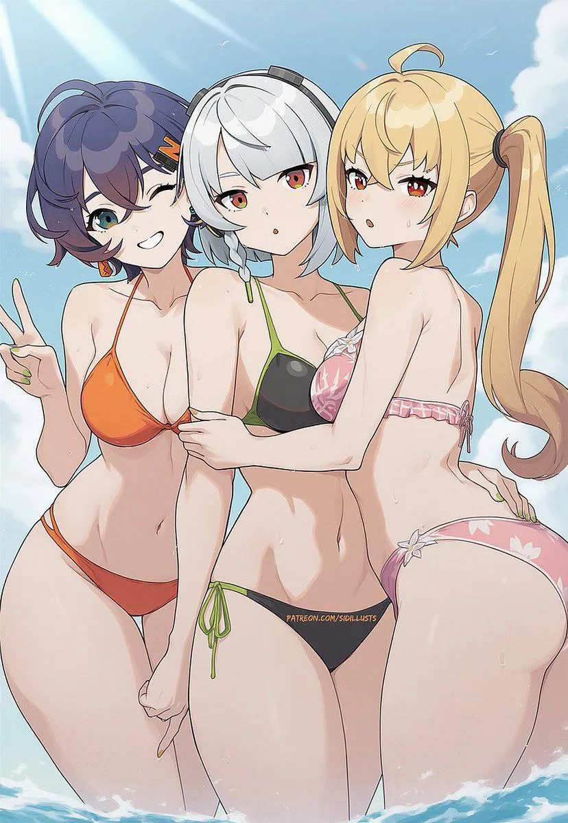 Cuties at the beach