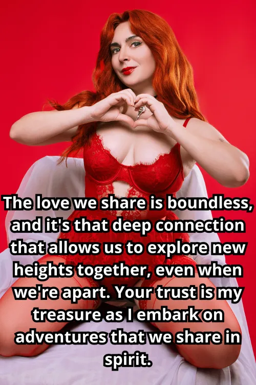 Every time I'm with another, it's your touch I feel, your breath I hear. Our love is the silent participant in every encounter, making each moment more intense and beautiful. [No Imagefap]