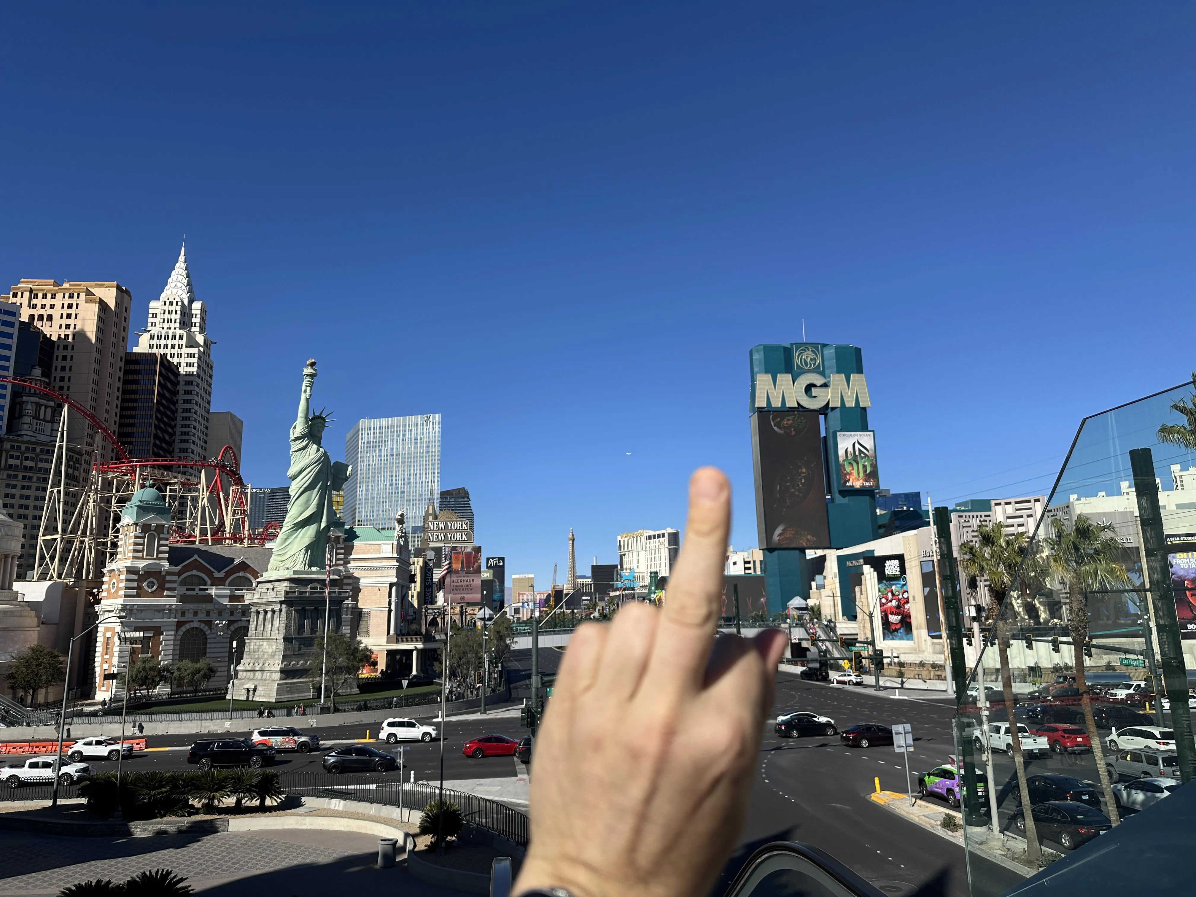 Fuck you - from the Las Vegas Strip.