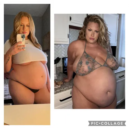 Guess all that eating grew my belly 😋