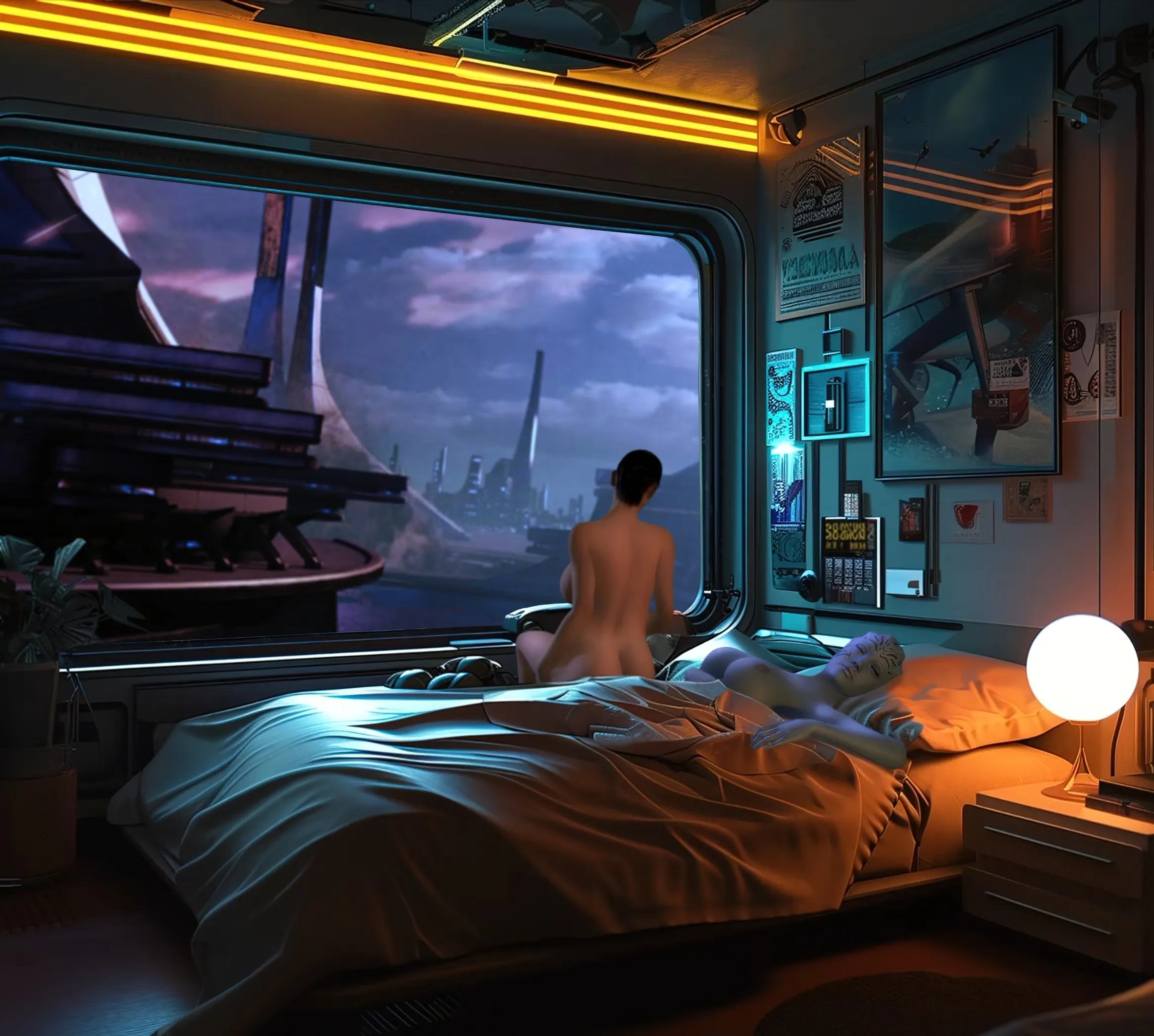 Newly wed. First night on Thessia. (Rastifan)