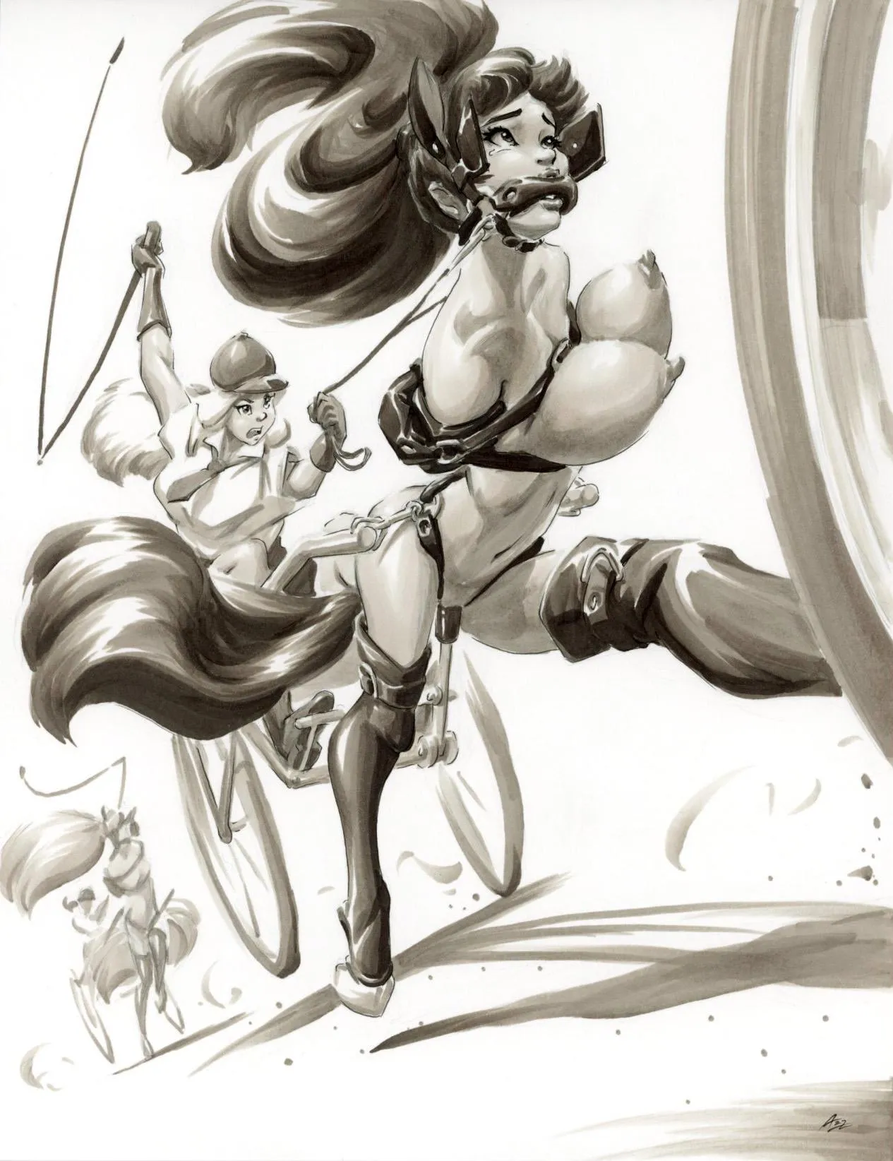 faster pony if I lose this race your punishment won't be pretty