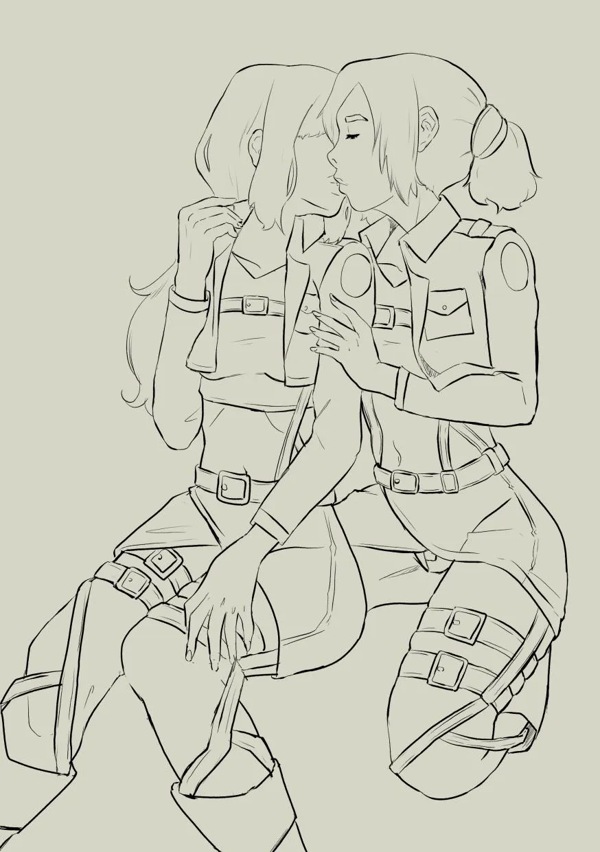 historia and ymir snk (you can claim the version without clothes on my patreon for free more information in the comment)