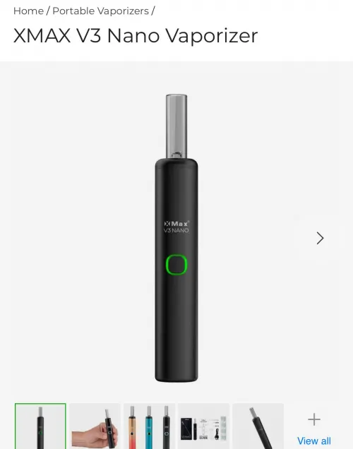 I recently bought a XMAX V3 Nano Vaporizer