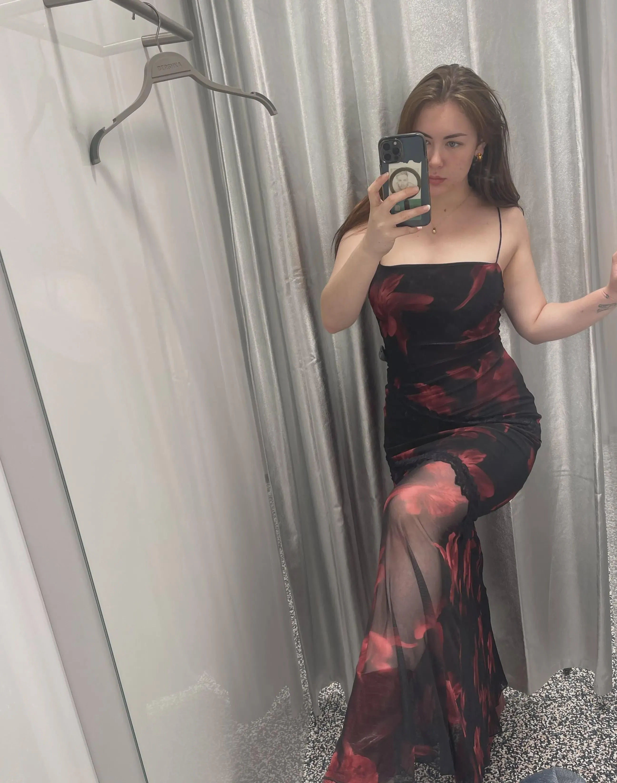 just a little tease in my favorite dress