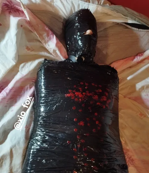 Mummification and wax play are a great combo
