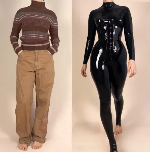 no one would ever know that I’m wearing latex underneath🖤