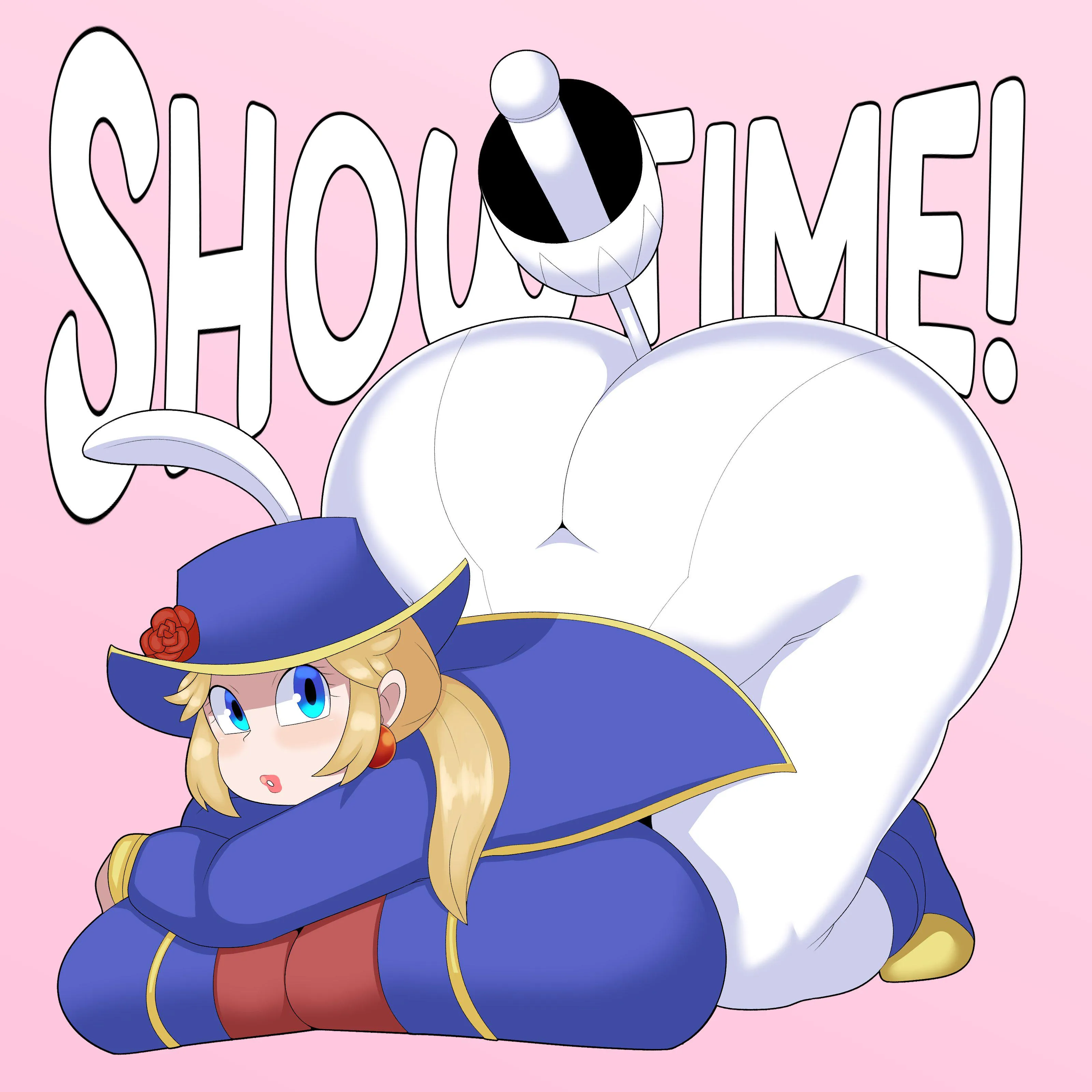 Swordfighter Peach with her butt up