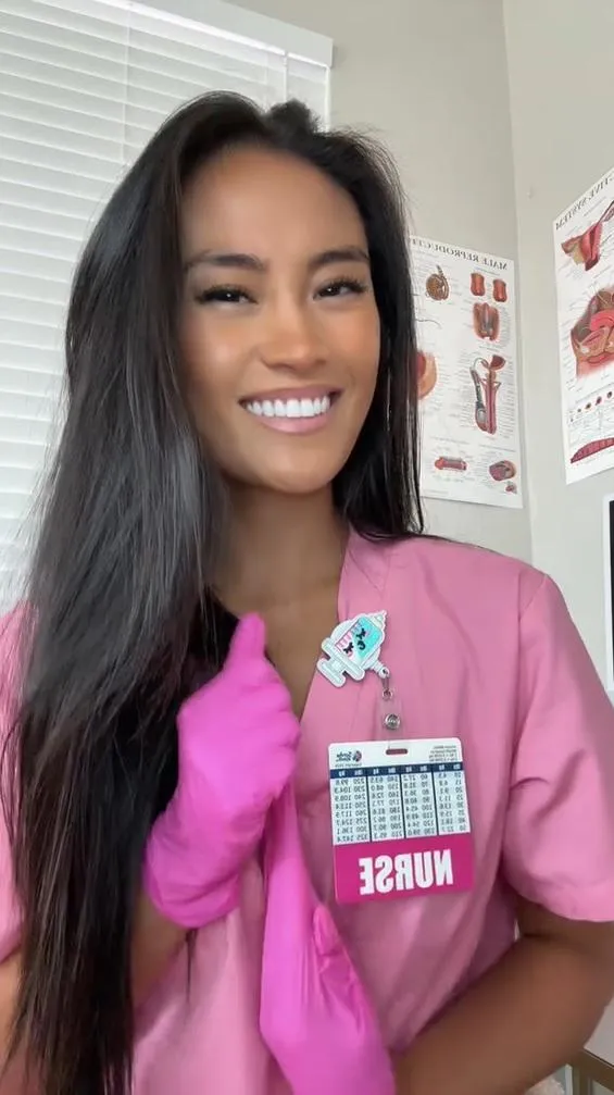 Temperature rising? Must be this nurse's charm