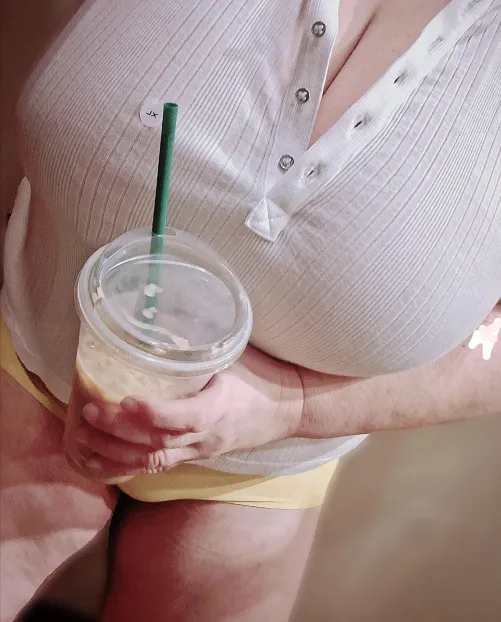 Trying on clothes makes me thirsty.