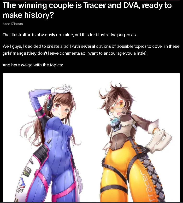 You can vote for some themes for my +18 manga (link in the comment)