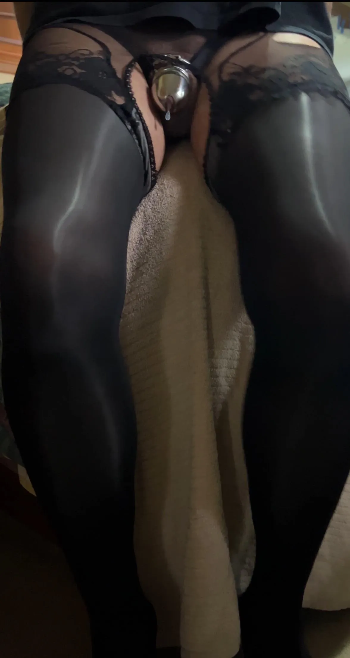 Almost had hands free Sissygasm. All I could get is one drop before I was exhausted