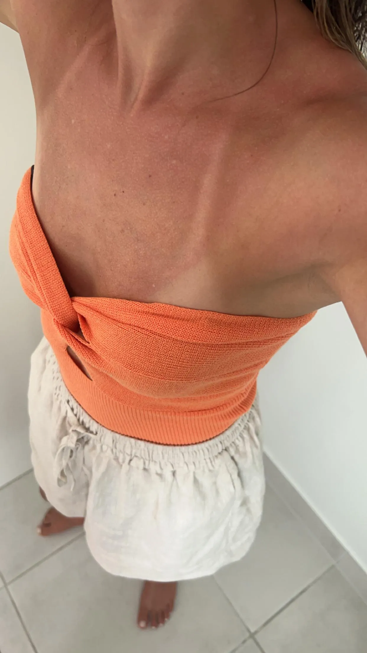 At the club changing room so tanned