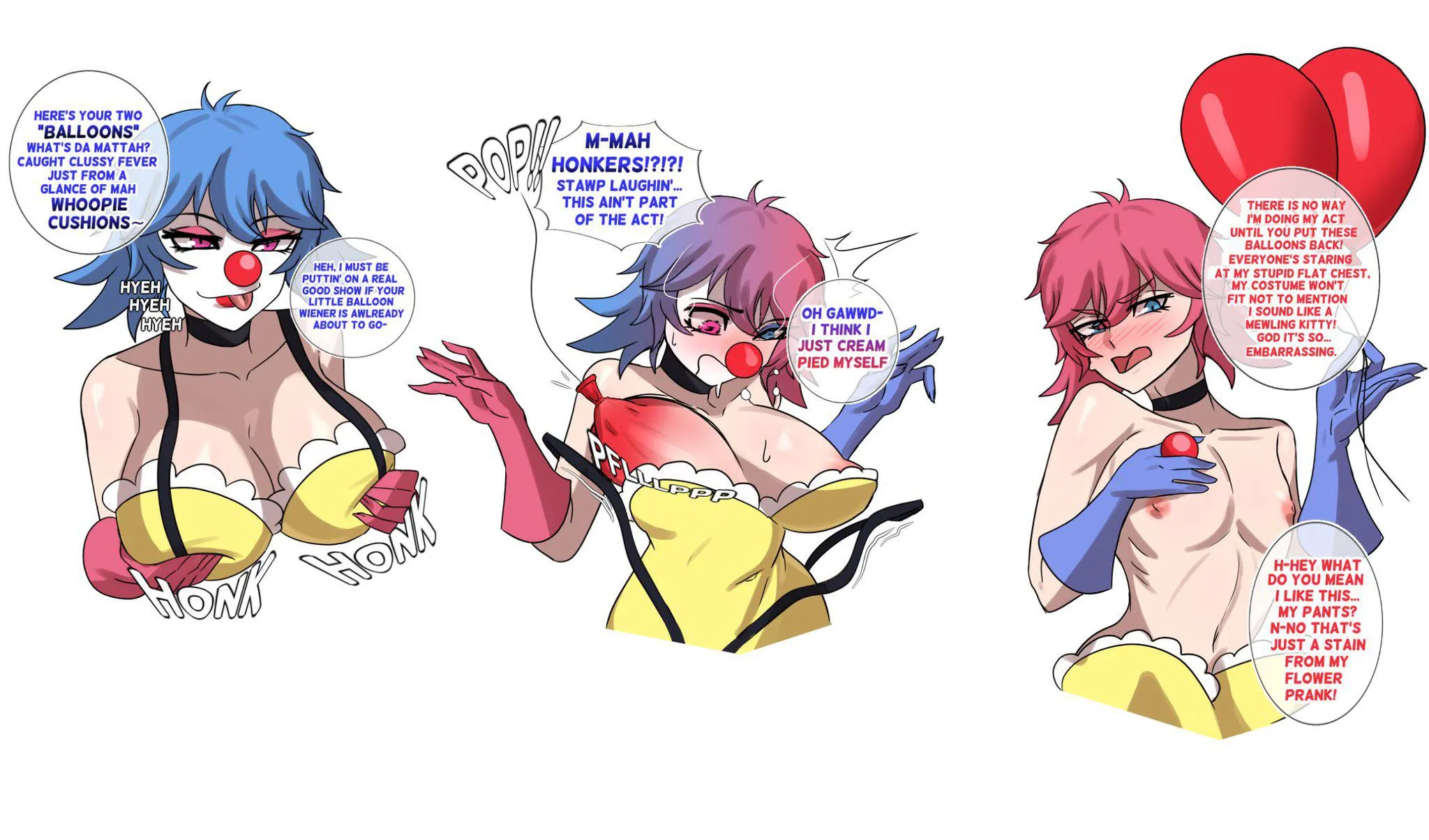 Down to clown (FTM, Erasethismail)