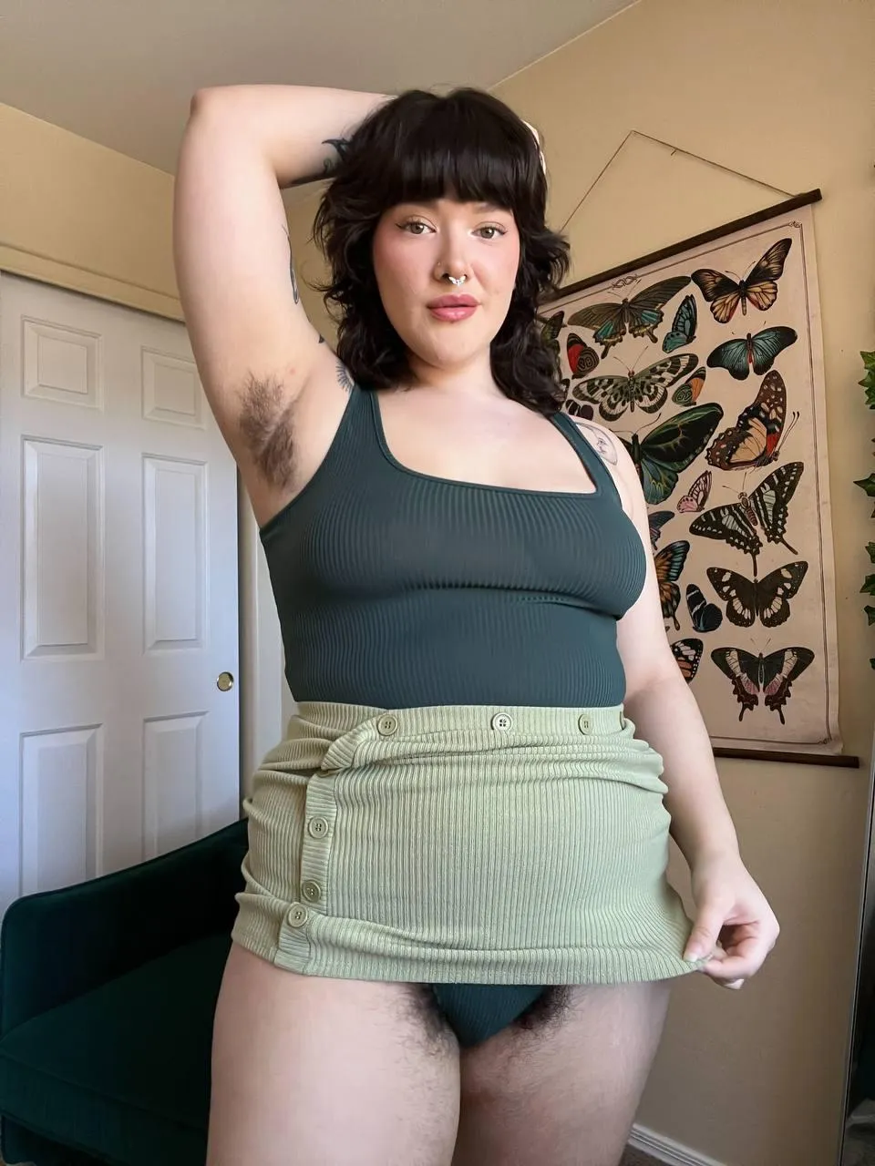 Enough hair for three servings