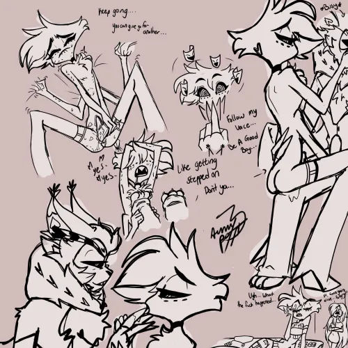 Huskerdust AU Hypno smut (Cred: hunny-Pott Bluesky)