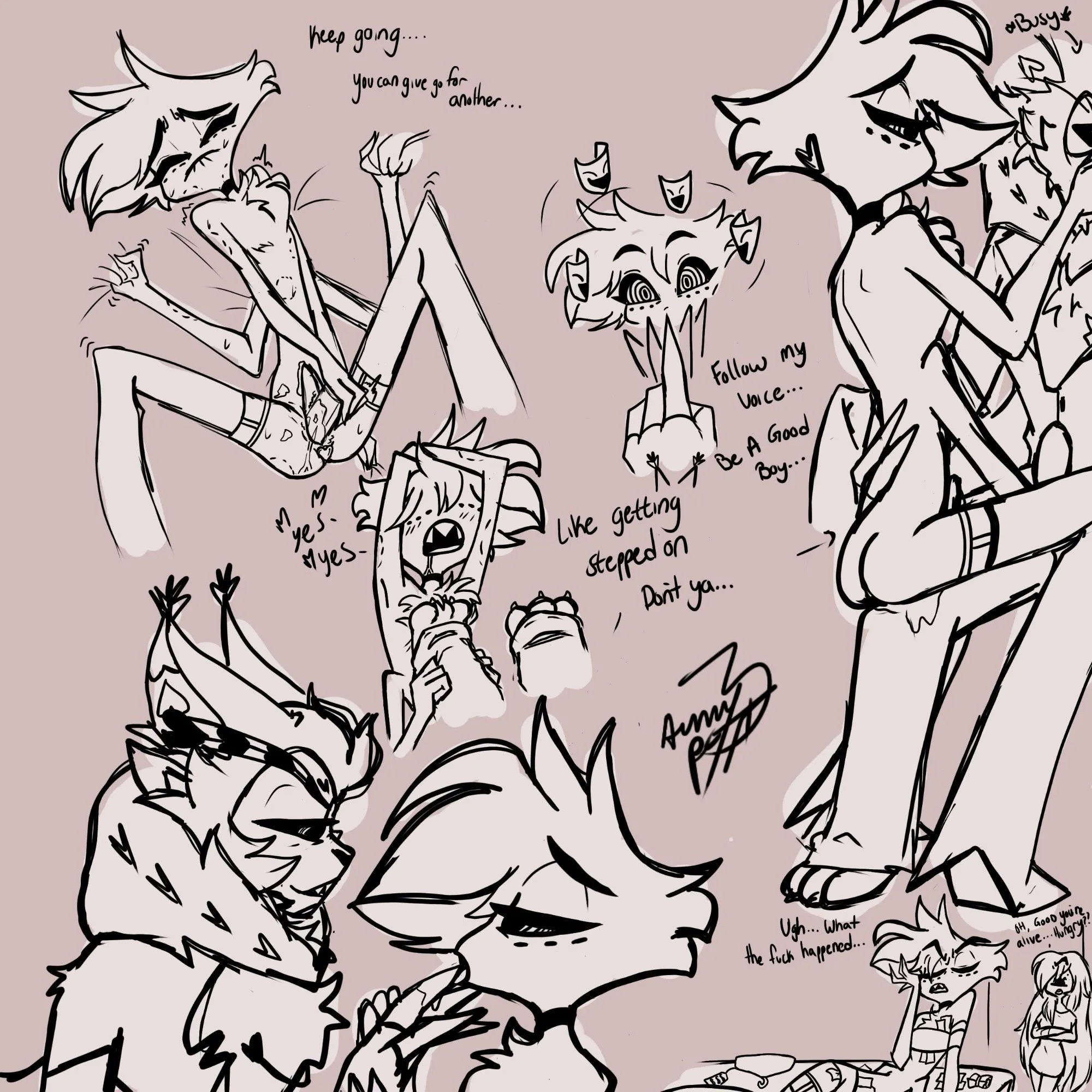 Huskerdust AU Hypno smut (Cred: hunny-Pott Bluesky)