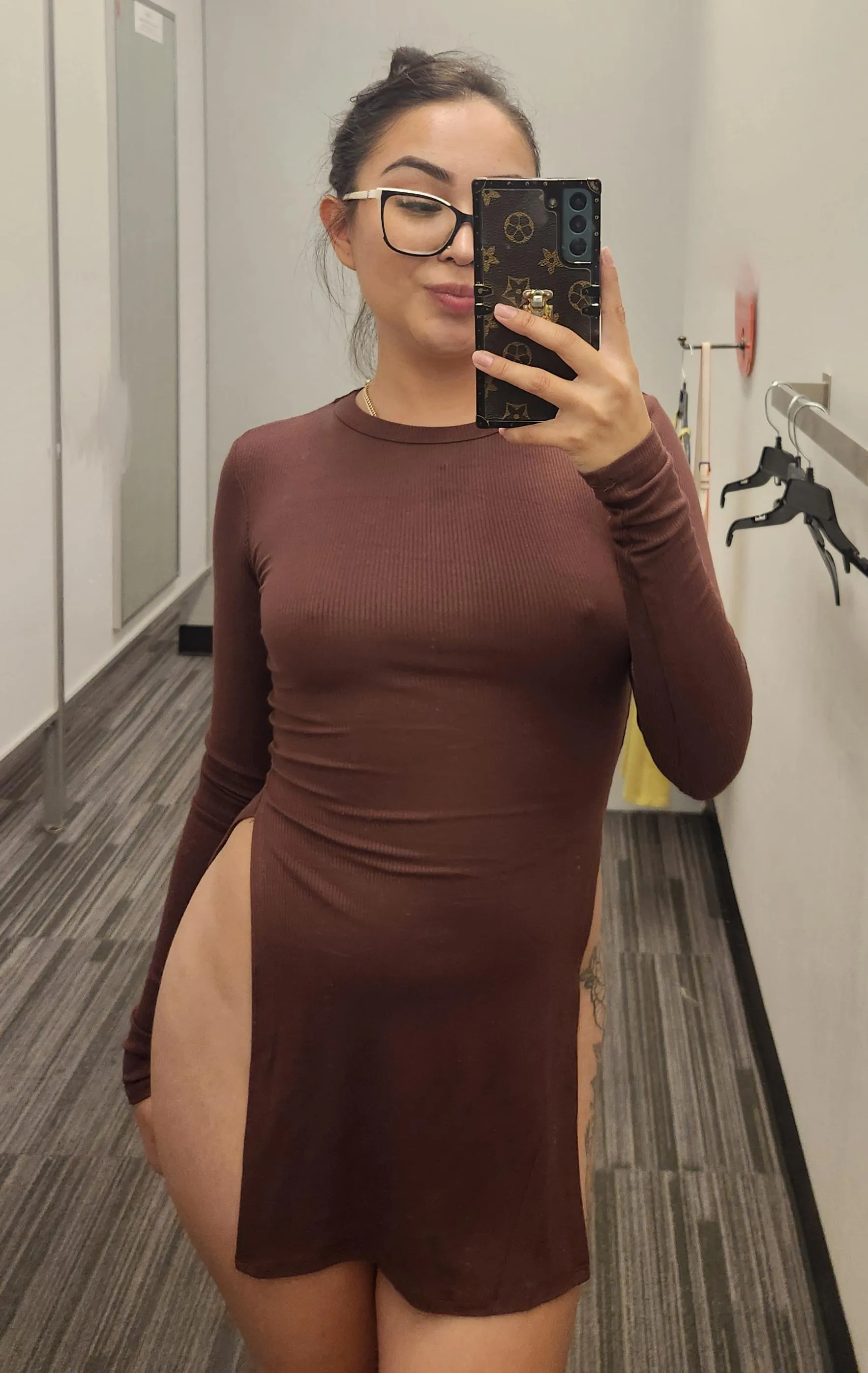 I tried this dress on and made me feel so good