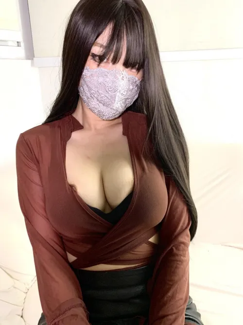 It's a weird request but can you shove your face into my Korean breast