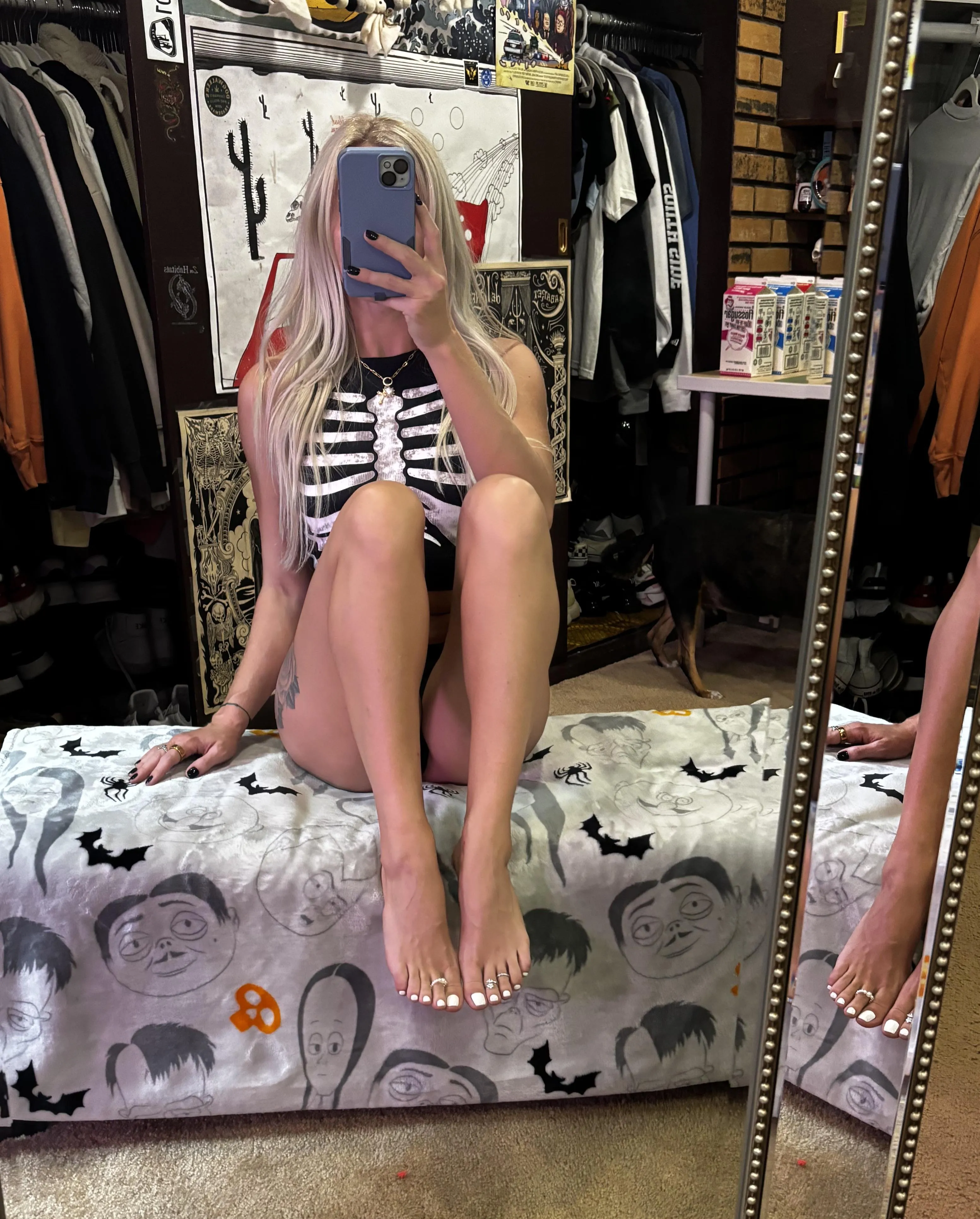 Perfect fresh white toes